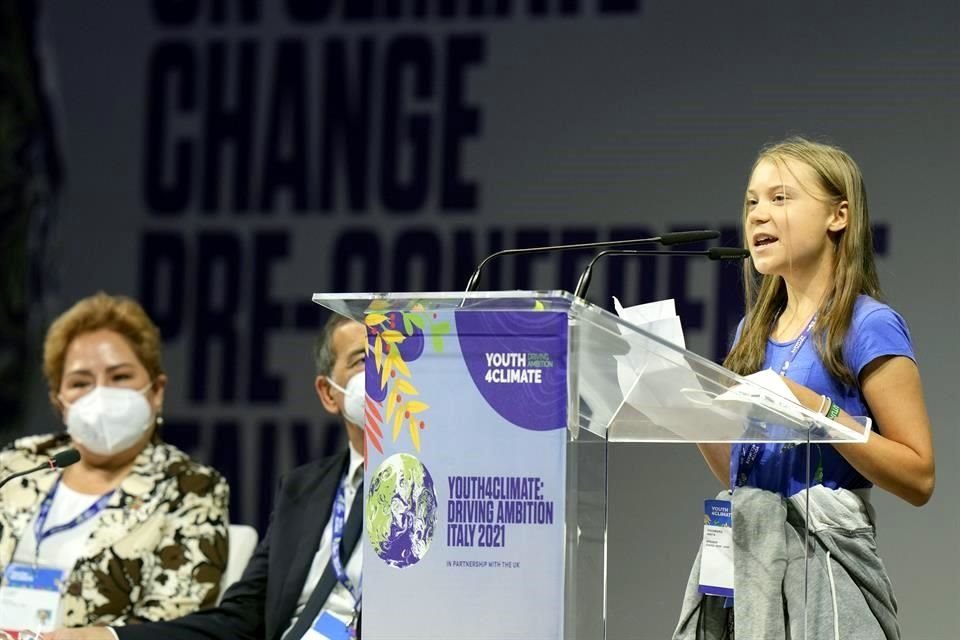 Greta Thunberg asistió a la cita como una de las embajadoras climáticas de la juventud.
