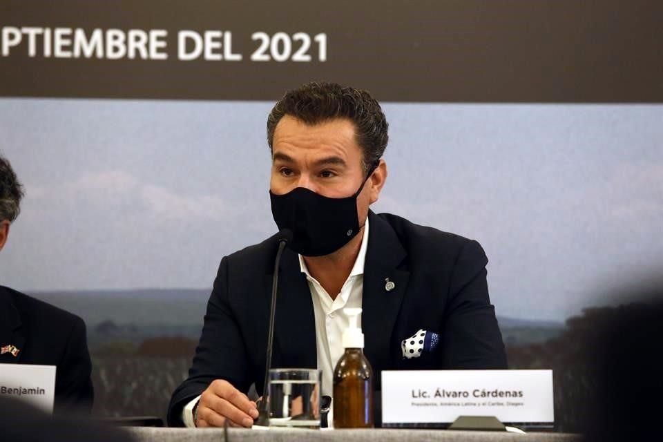 El presidente de Diageo para América Latina y El Caribe, Álvaro Cárdenas, anunció la inversión en Jalisco.