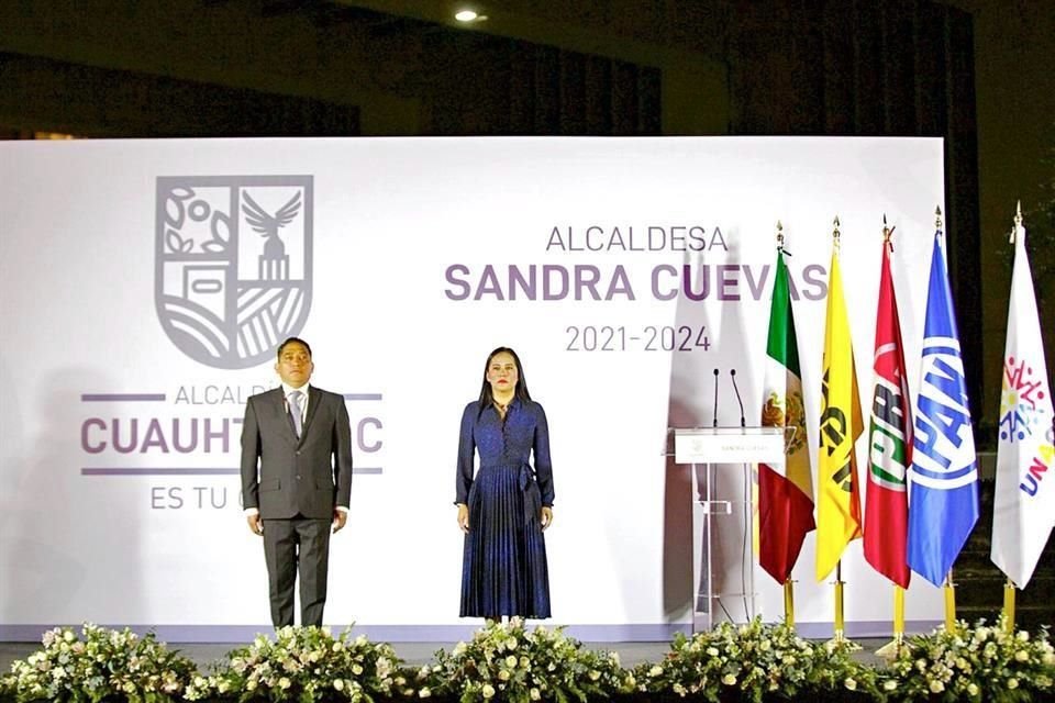 Alcaldesa de Cuauhtémoc, Sandra Cuevas.