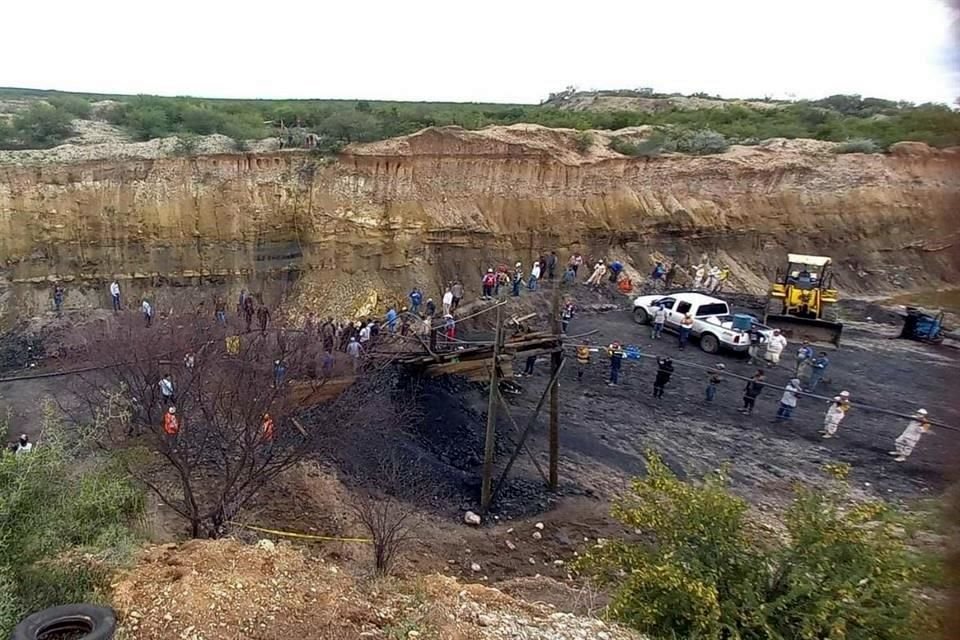 Vista de una mina de Minera del Norte, subsidiaria de Ahmsa.