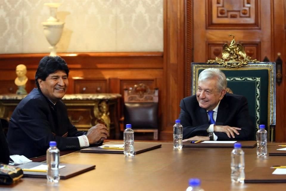 Evo Morales y el Mandatario mexicano se reunieron el viernes en la Ciudad de México.