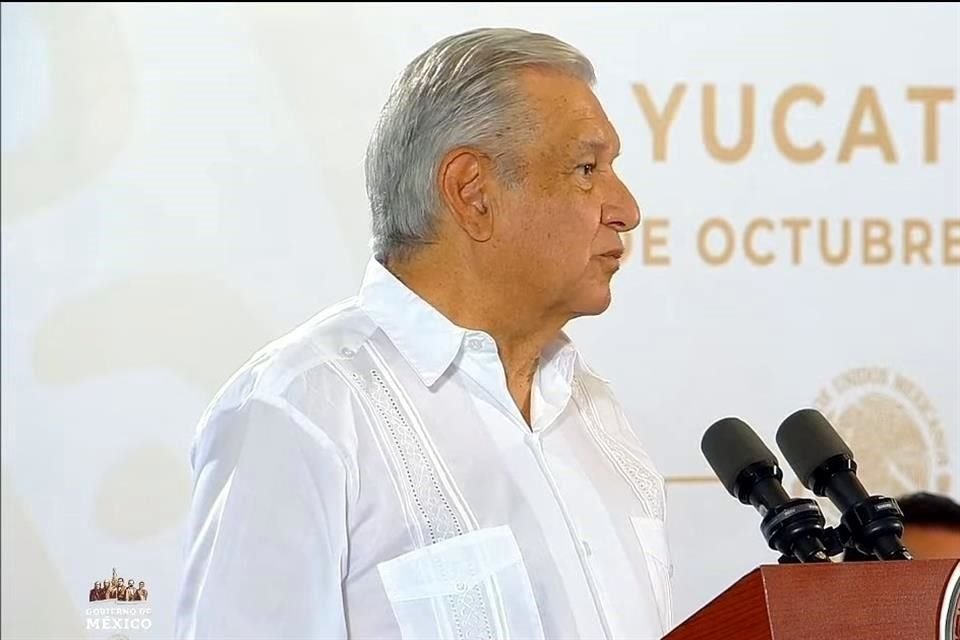 AMLO ofreció su conferencia mañanera desde Mérida, Yucatán.
