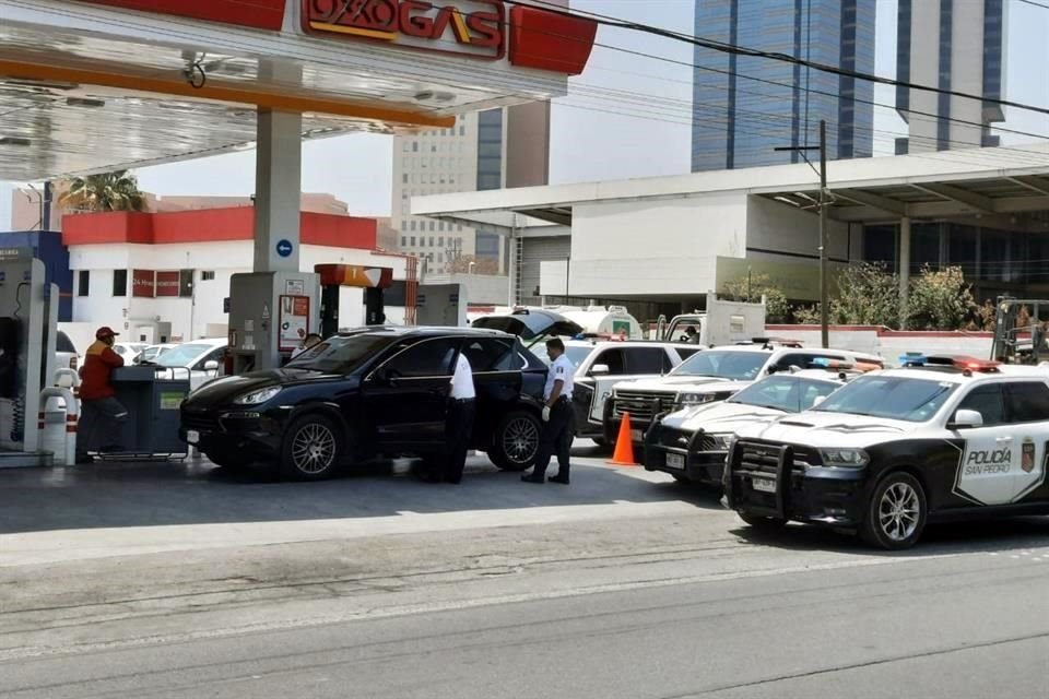 La movilización policiaca se registró en una gasolinera de la Av. Lázaro Cárdenas.
