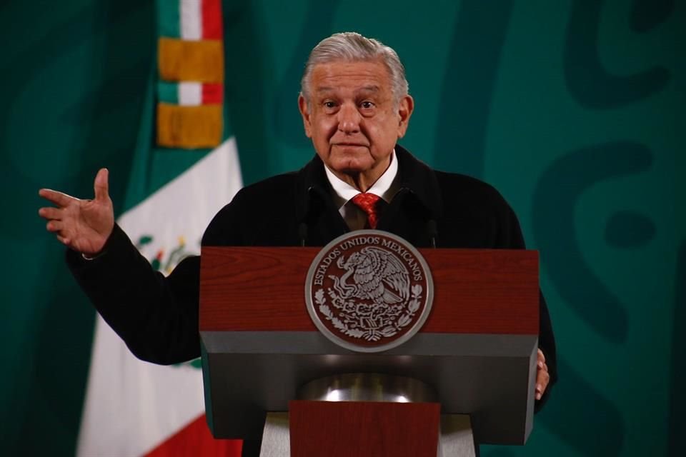 Andrs Manuel Lpez Obrador en conferencia matutina.