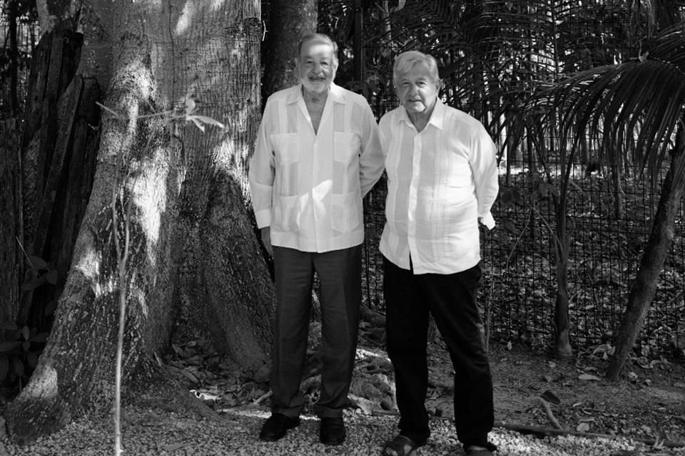 Andrés Manuel López Obrador y Carlos Slim.