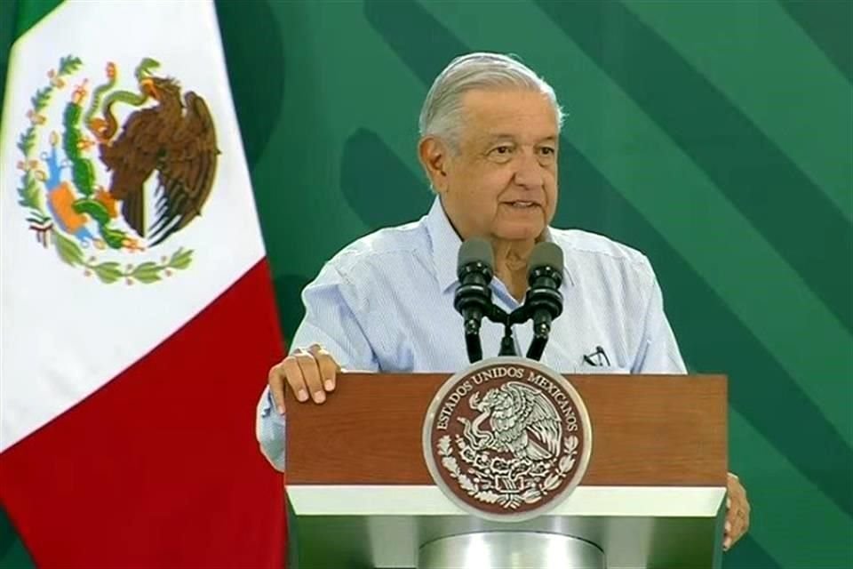 El Presidente Andrés Manuel López Obrador desde Cancún, Quintana Roo.