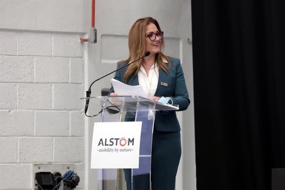 Maite Ramos, directora general de Alstom México.