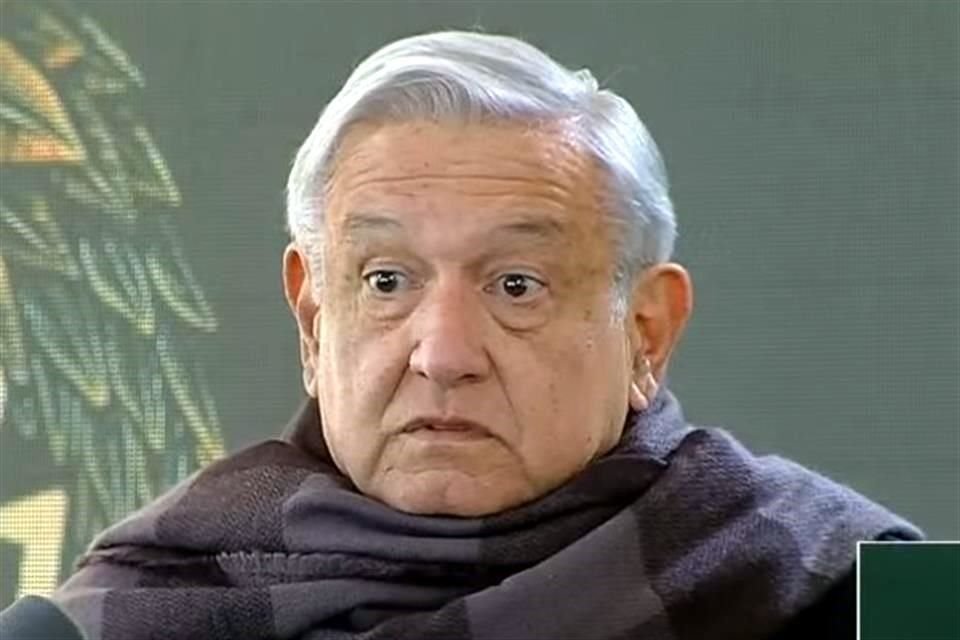 El Presidente Andrés Manuel López Obrador en conferencia desde Zacatecas.