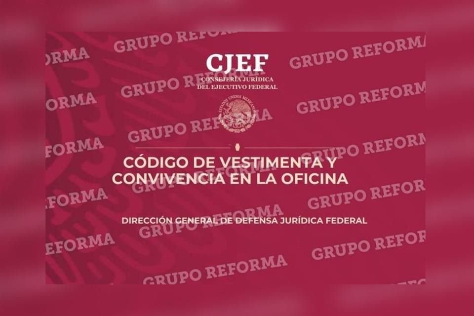 Reforma inform del Cdigo de Vestimenta el pasado 28 de noviembre.
