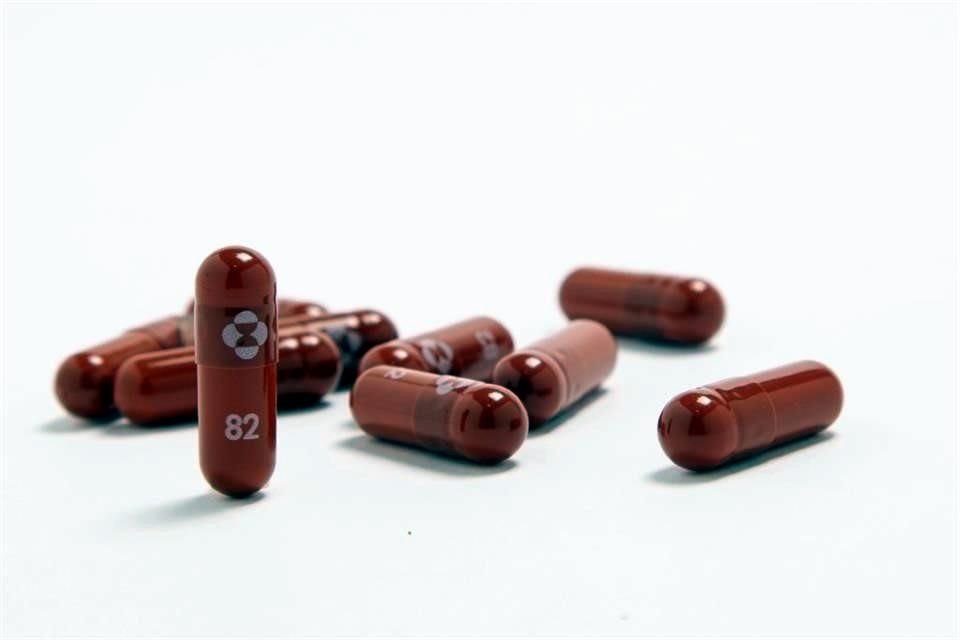 Imagen del antiviral de Merck, que ya ha sido aceptado para uso de emergencia en la Unión Europea.