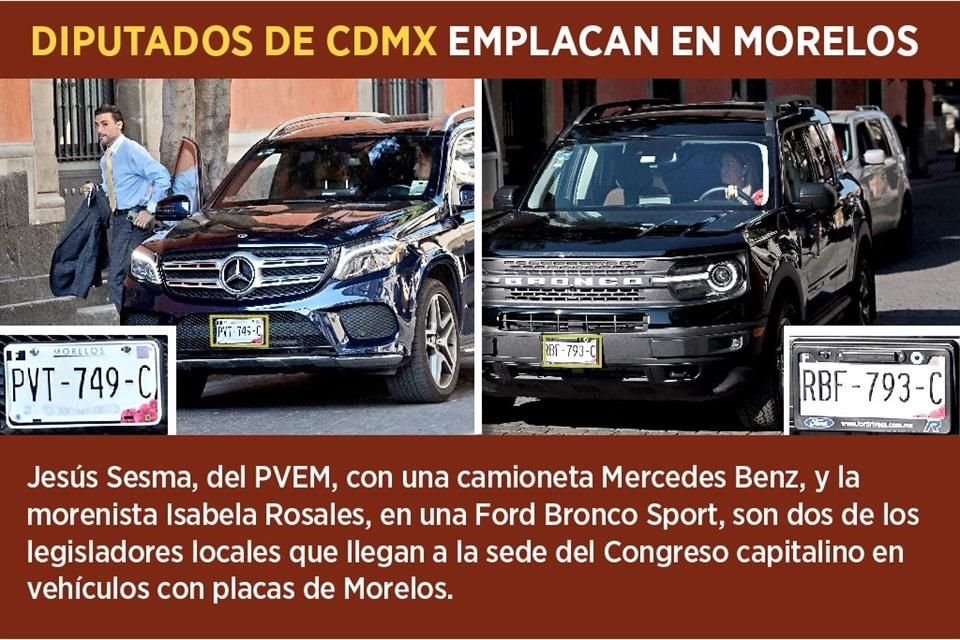 Sesma es uno de los cuatro legisladores que fueron captados acudiendo a una sesión ordinaria a bordo de vehículos emplacados en el Estado de Morelos. 
