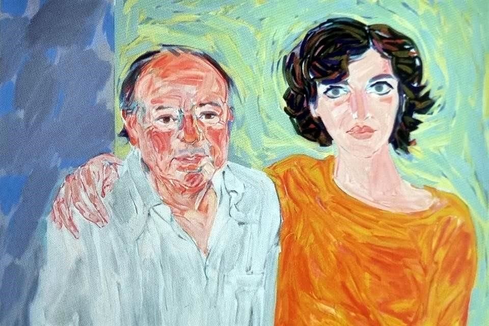 Retrato de Monterroso y Jacobs realizado en 1982 por Dieter Masuhr.