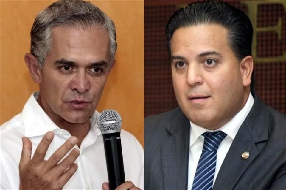 Los senadores Miguel Ángel Mancera y Damián Zepeda.