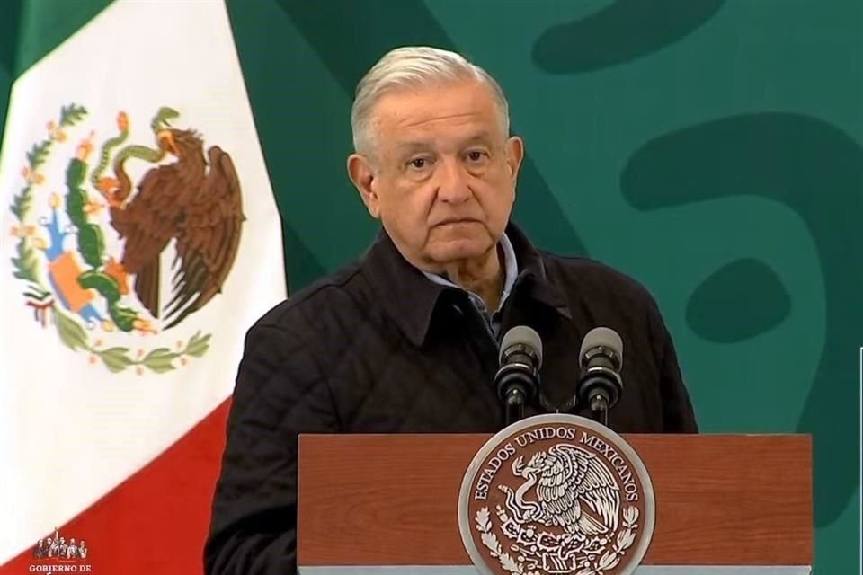 Andrés Manuel López Obrador en conferencia desde Hermosillo.
