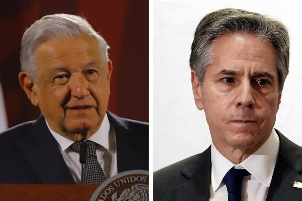Andrés Manuel López Obrador y Anthony Blinken.