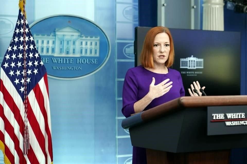 La vocera de la Casa Blanca, Jen Psaki, hizo las declaraciones este miércoles durante su rueda de prensa.