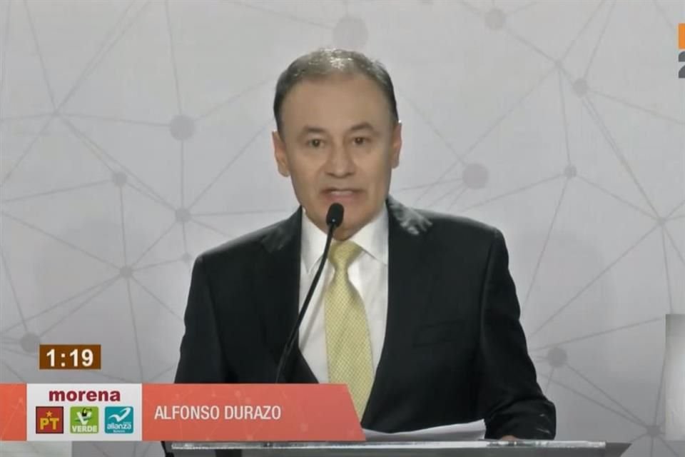 Durante Debate en Sonora, candidatos cuestionaron a Alfonso Durazo, aspirante morenista, por su falta de resultado como titular de SSPC.