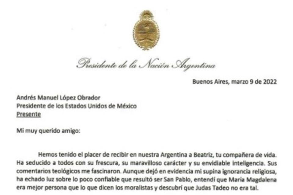 En una carta, el presidente de Argentina propone al mexicano crear un eje en la región contra el capitalismo.