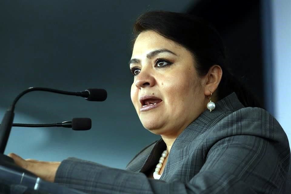 La senadora Nestora Salgado, ex comandante de la Policía Comunitaria en Olinalá, Guerrero.