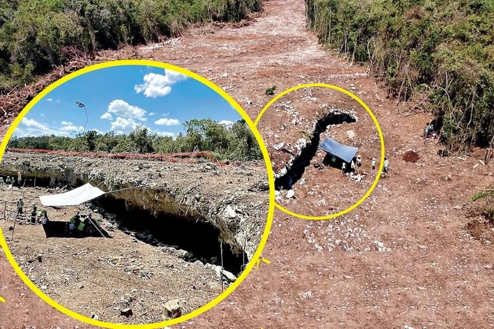 Activistas denunciaron que en zona donde pasarán vías de tramo 5 del Tren Maya, en QR, existe sistema de cenotes y ríos con restos antiguos.