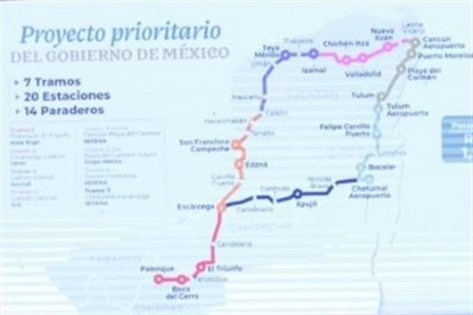 Juez concedió suspensión a OSC para frenar, temporalmente, construcción de la totalidad del tramo 5 del Tren Maya, que va de Cancún a Tulum.