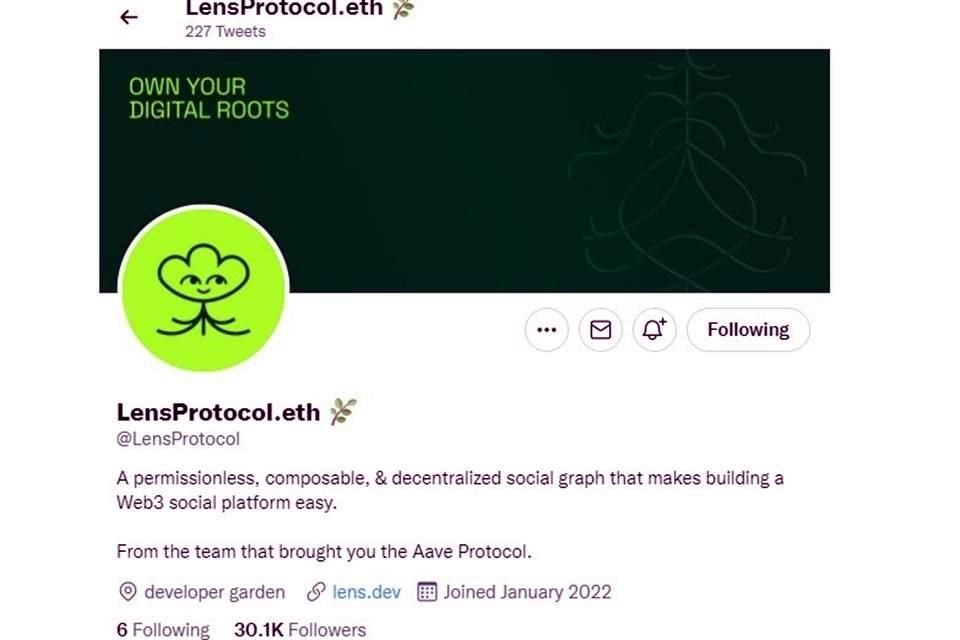 Lens Protocol, la red social rival de Twitter, basada en la tecnología de cadena de bloques.