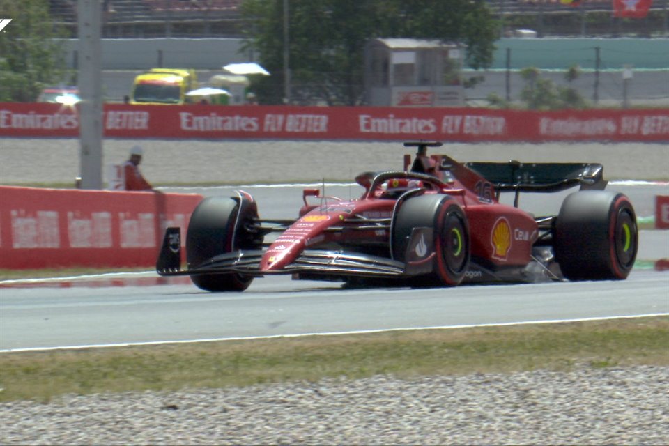 Charles Leclerc marcó la vuelta más rápida de la última tanda libre en el Circuito de Barcelona.