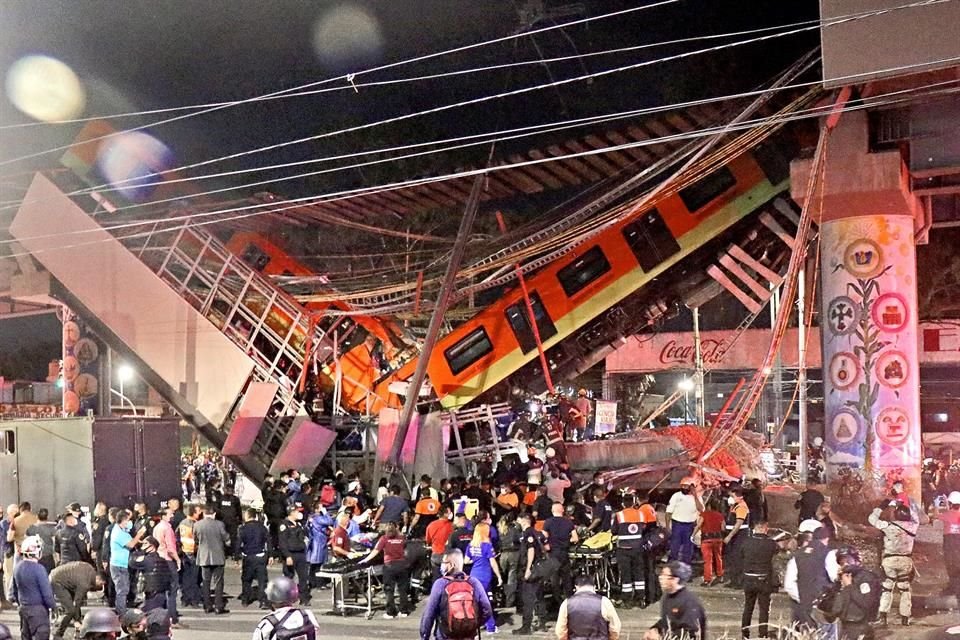 Colapso de trabe que sostenía estructuras de Línea 12 del Metro, que registró fallas desde su inauguración, dejó 26 muertos.