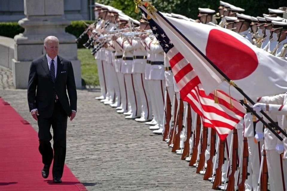 El Presidente Joe Biden durante su visita a Japón, la primera desde que es el Mandatario de EU.