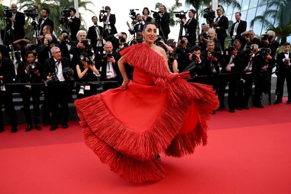 La actriz y jurado Rossy De Palma se lució en esta edición del Festival de Cannes.