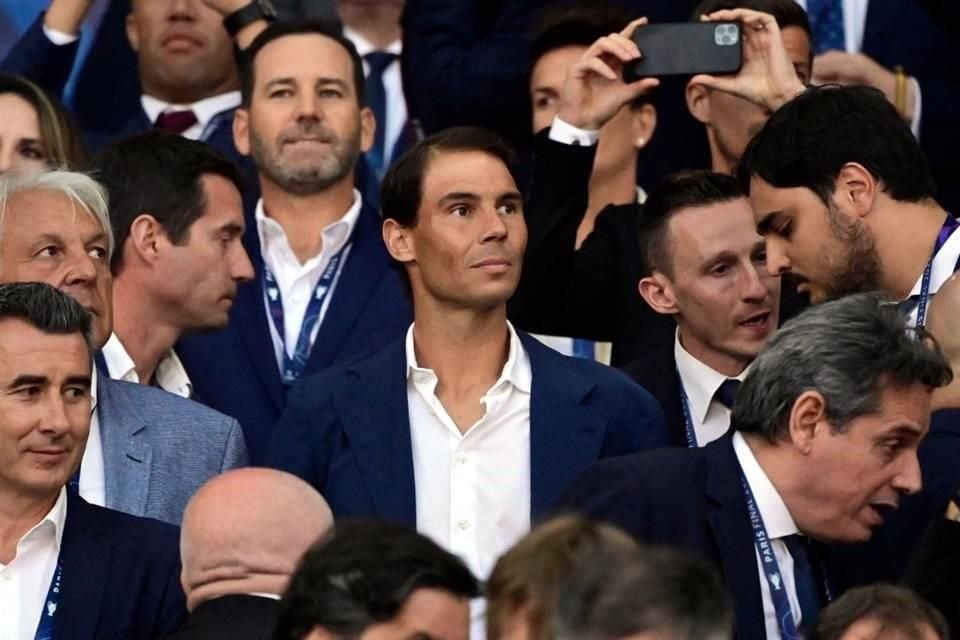 Rafael Nadal, seguidor del Real Madrid y quien se encuentra en París disputando Roland Garros, estuvo en el estadio.