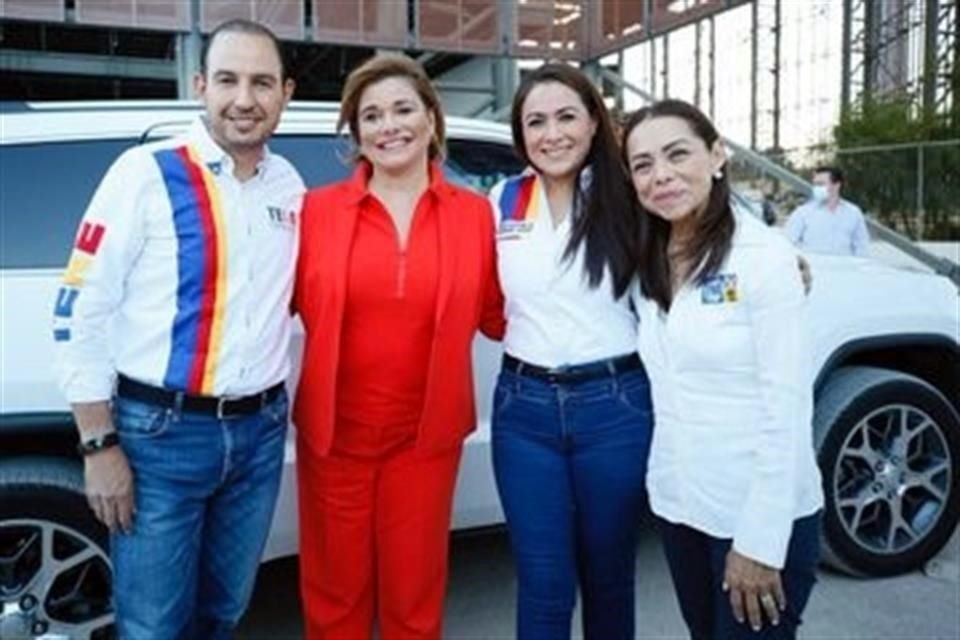 La Gobernadora Maru Campos y la senadora Vázquez Mota arroparon a Tere Jiménez en su cierre de campaña por la Gubernatura de Aguascalientes.