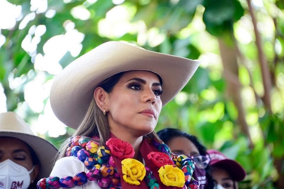 Evelyn Salgado inició su campaña proselitista en Acapulco.