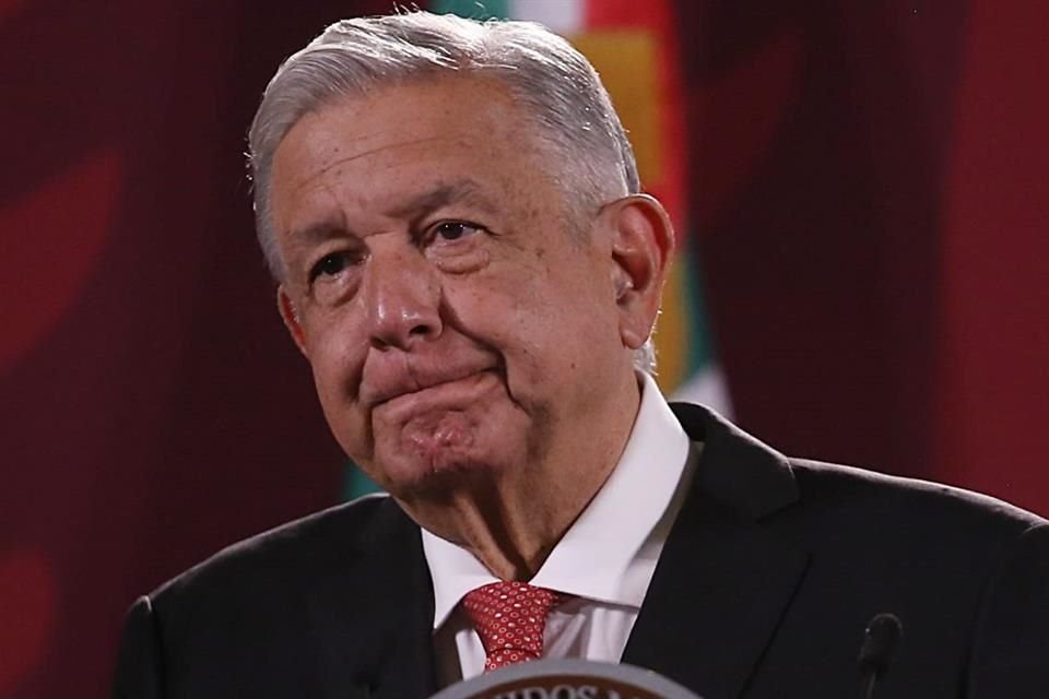 El Presidente López Obrador en conferencia de prensa.