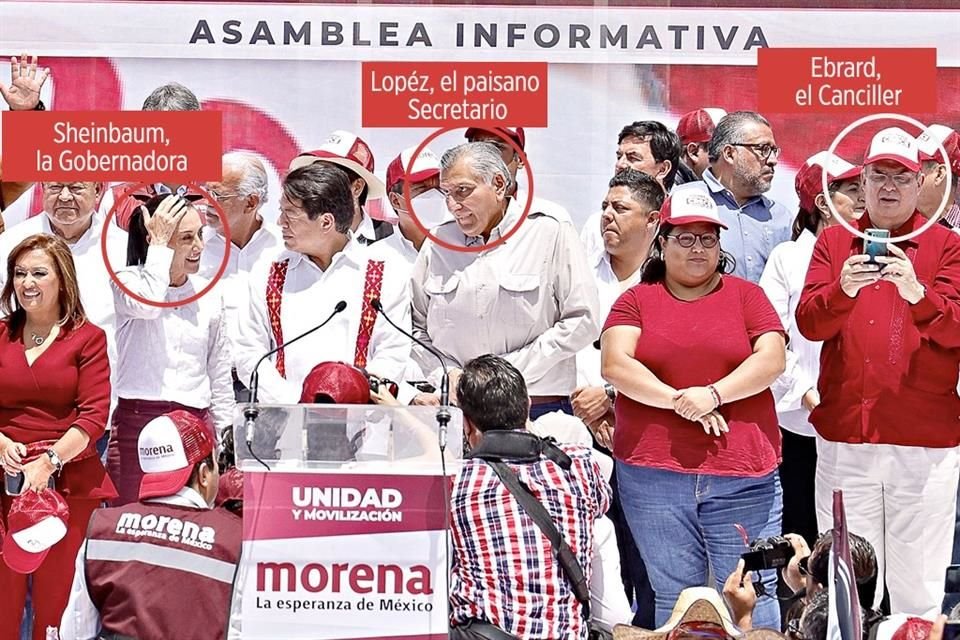 A dos años de la elección, el líder de Morena, Mario Delgado, presentó a los tres aspirantes que buscarán dar continuidad al proyecto del Presidente Andrés Manuel López Obrador