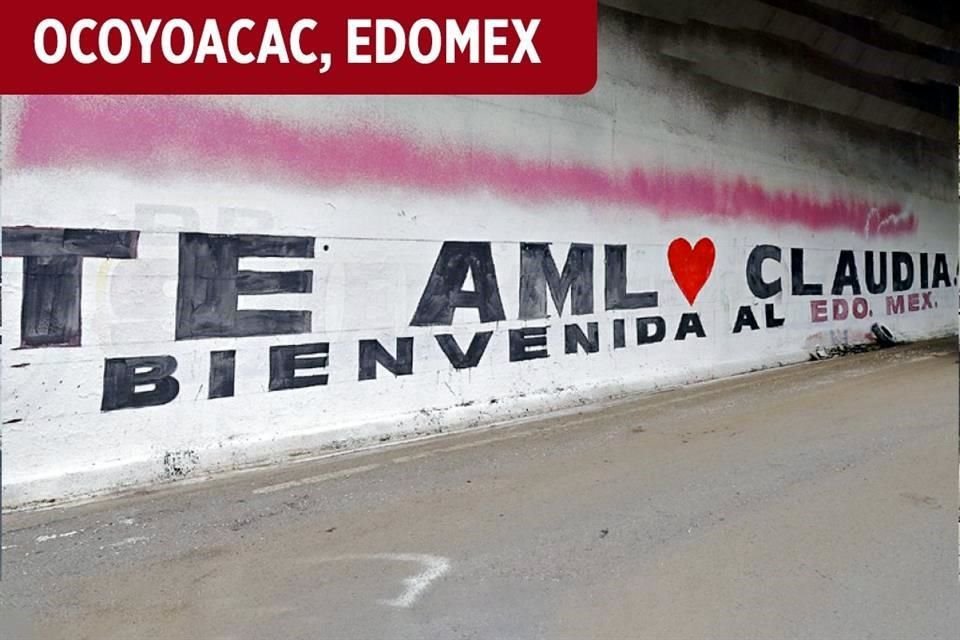 Previo al evento masivo en Toluca, organizado el pasado domingo por Morena para la promocin de sus precandidatos presidenciales, aparecieron pintas en municipios mexiquenses y capitalinos.