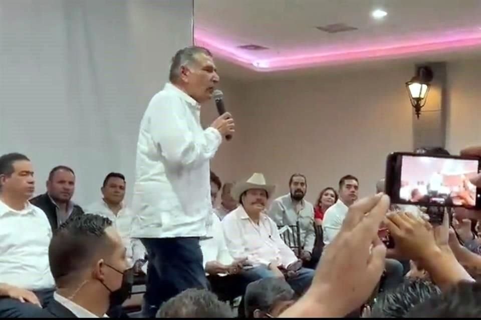 El Secretario Adán Augusto López dijo en Coahuila que el Presidente López Obrador no estaba solo, previo a la consulta de revocación.