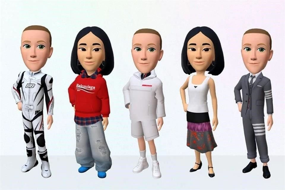 Mark Zuckerberg, fundador y director de Meta, lanzará una tienda en línea para avatares del metaverso con diseños de Prada y Balenciaga.