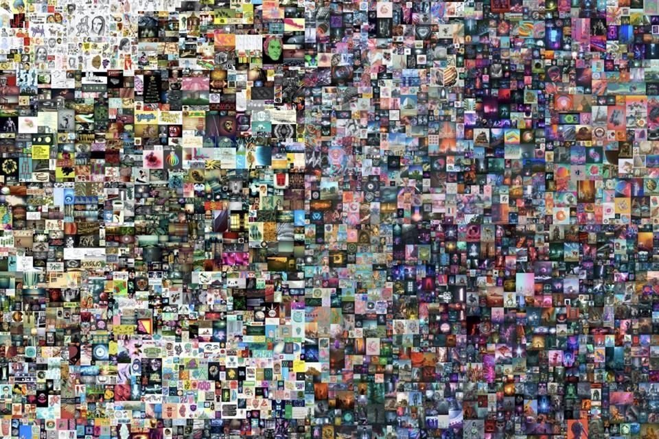 El collage 'Todos los Días: Los Primeros 5,000 Días' fue el primer NFT ofrecida en la casa de subastas Christie's.