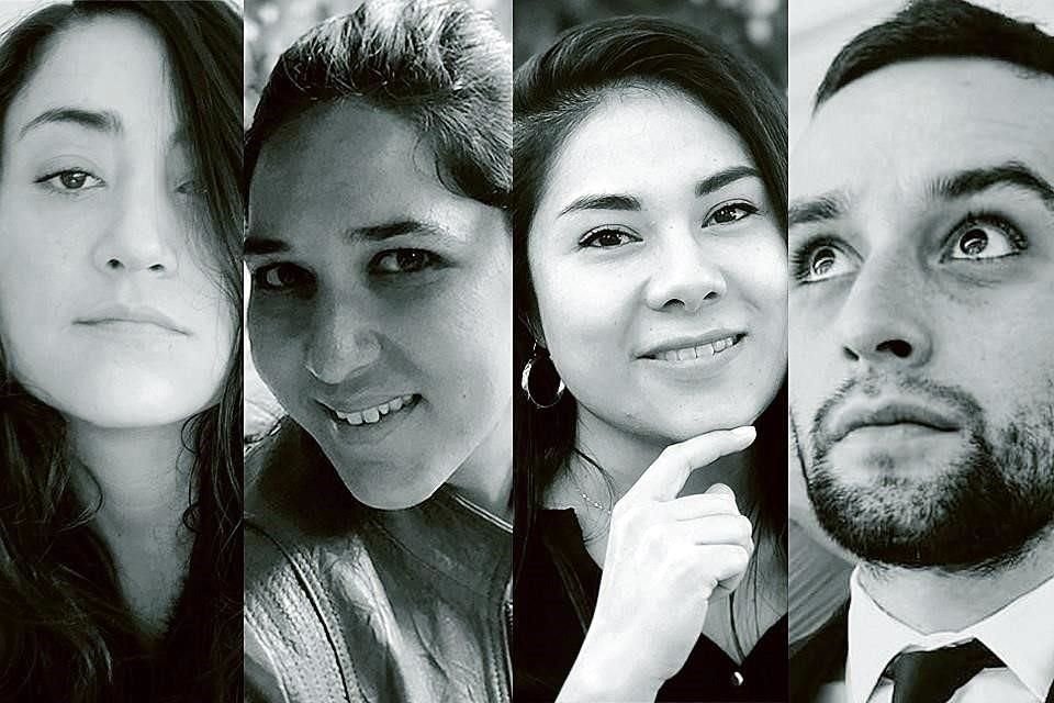 Mariana Martínez, Stephania Stamatio, Paloma Vázquez y Eduardo Cabrera.