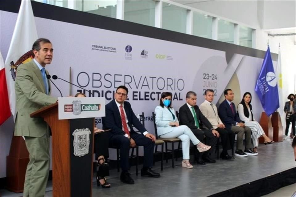 Córdova participó en la inauguración de un Observatorio Judicial Electoral en Coahuila.