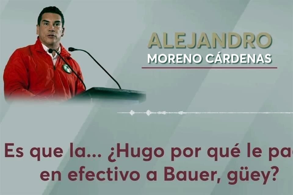 En varias transmisiones, la Gobernadora Layda Sansores ha exhibido audios de Alejandro Moreno, 'Alito'.