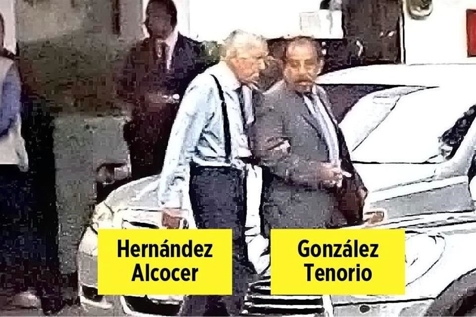 Imgenes obtenidas por REFORMA muestran a Pridencio Gonzlez Tenorio, asesor del presidente del Tribunal de la CDMX, saliendo con el abogado Jess Hernndez Alcocer del restaurante Suntory.