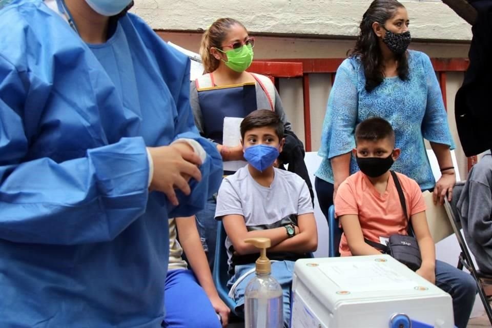 En sólo dos días se habían aplicado el 83 por ciento de las vacunas por Covid-19 disponibles en la Ciudad de México para menores de 10 y 11 años de edad.