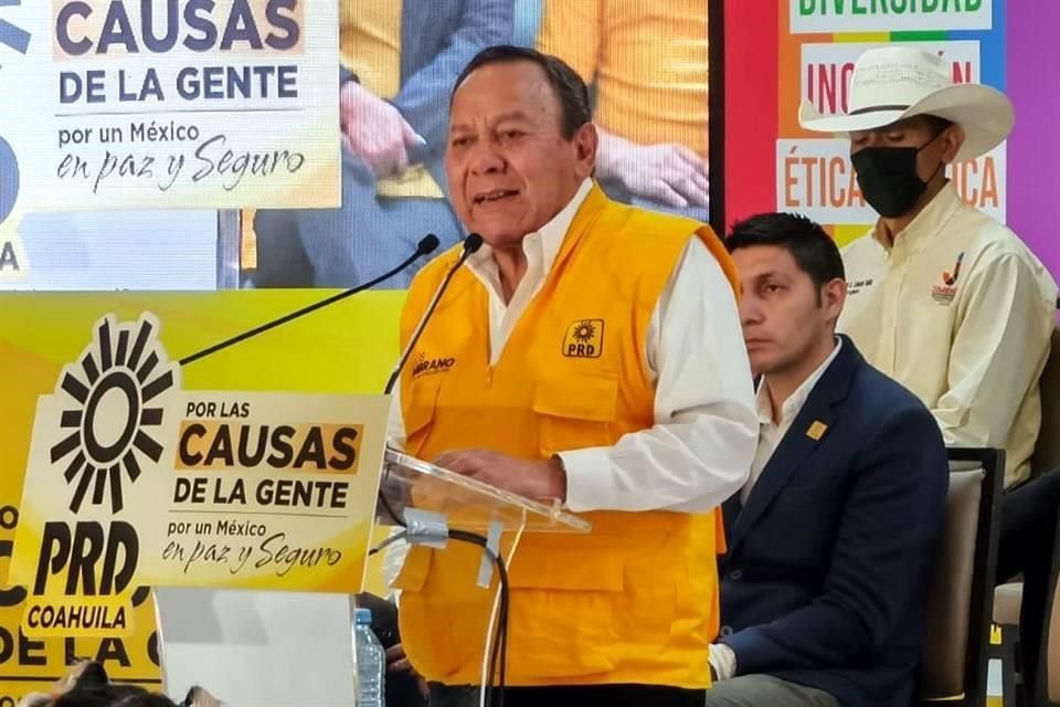 Jesús Zambrano, Presidente del PRD a nivel nacional, pidió desde Saltillo, Coahuila, legislación a nivel local para poder conformar gobiernos de coalición.
