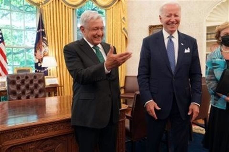AMLO y Biden se reunieron en la Casa Blanca.