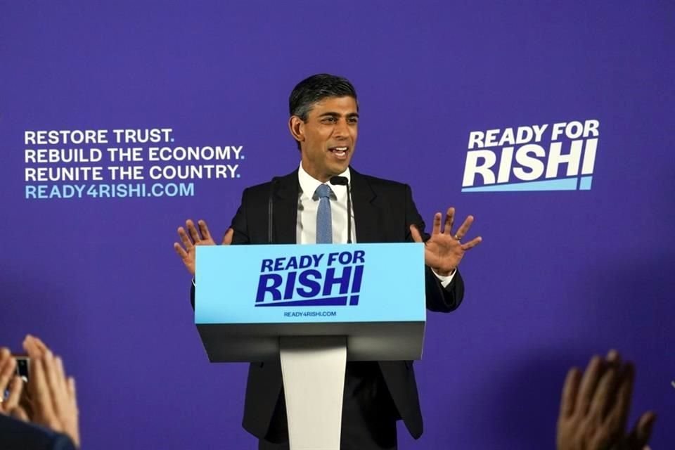 Rishi Sunak al lanzar su campaña para convertirse en Primer Ministro, el martes 12 de julio en Londres.