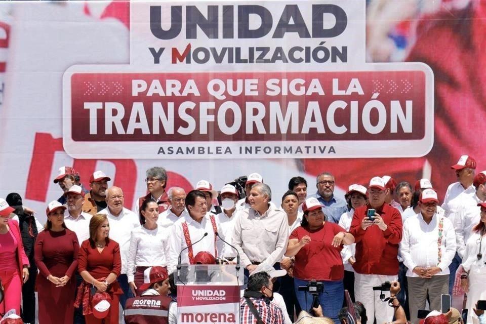 Aspecto del mitin Unidad y Movilización para que Siga la Transformación, organizado en Toluca el 12 de junio.