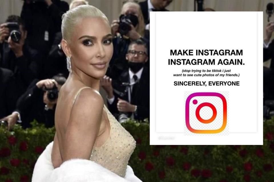 Kim Kardashian y Kylie Jenner criticaron los cambios en Instagram y señalaron que la app de Facebook busca copiar y parecerse a TikTok.
