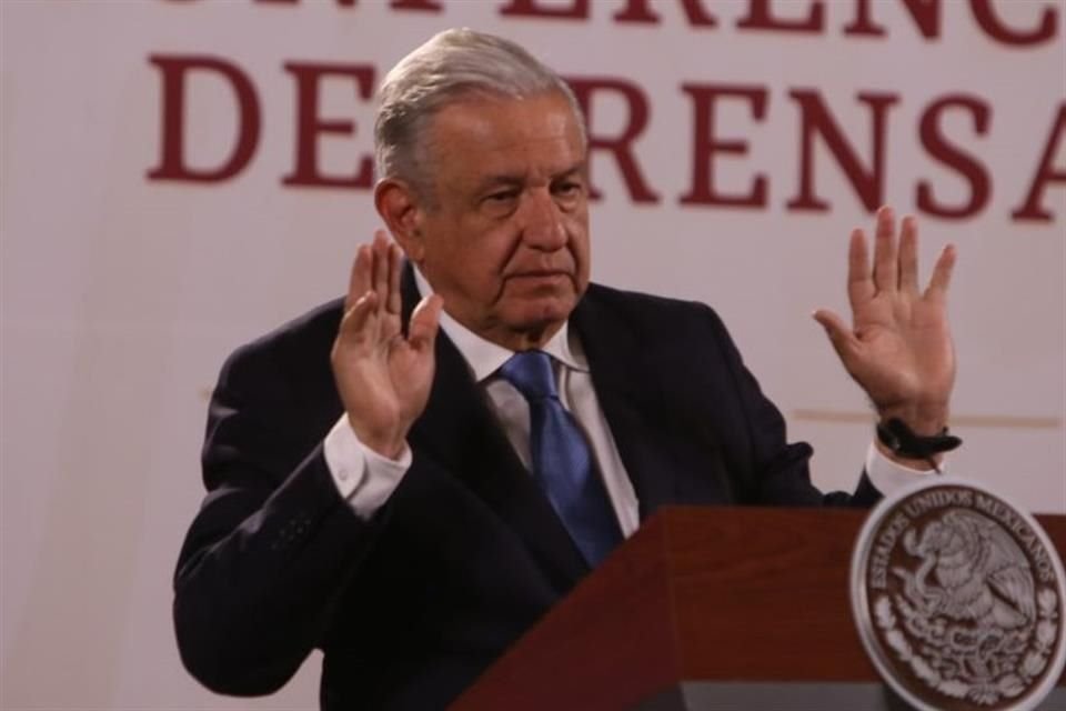 El Presidente Andrés Manuel López Obrador en conferencia mañanera.